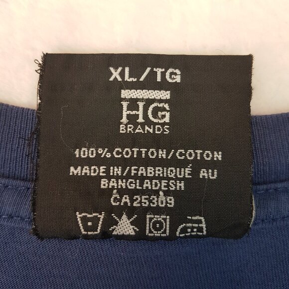 Vintage NHL Edmonton Oilers Tee Shirt Extra Large US XL NHL Hockey Oilers Blue - Picture 4 of 16